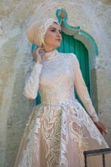 Masnuart Shiny Tulle Bridal